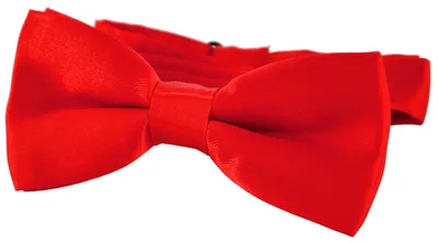 Produktbild von DonDon® Edle Kinder Fliege gebunden und längenverstellbar 9 x 4,5 cm rot glänzend in Seidenlook