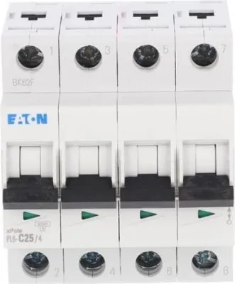 Produktbild von Leitungsschutzschalter 4P C 25A 6kA AC PL6-C25/4 166523