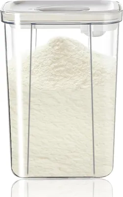 Produktbild von Milchpulver-Portioniervorrichtung für Babys, 2,8L Milchpulverbehälter, Milchpulver-Aufbewahrungsbox für Frühstücksflocken, Milchpulver-Portioniervorrichtung zur Aufbewahrung von Babymilchpulver, Obst und Lebensmitteln
