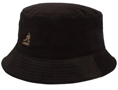 Kangol Unisex modischer Cord Bucket Fischer Hut in schwarz