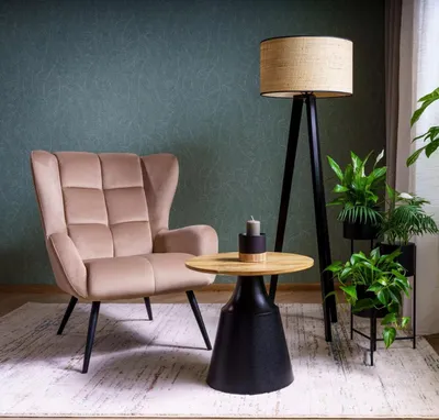 Immagine prodotto di Set di tavolini da caffè EDVIN - rovere artigianale / nero