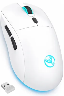 Produktbild von Gaming Maus RGB Kabellos Wireless Büro Laut Beleuchtung Plug & Play Maus (Funk, 2.5G, USB-Dongel, Kabelgebundene Aufladung, Drahtlos, Optische Maus,)