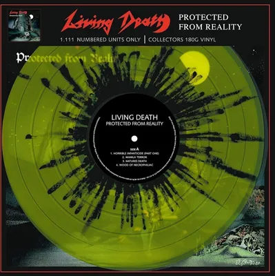 Image de Living Death - Protected From Reality (Limited Edition) (Reissue) (Neon Yellow Black Marbled Coloured) (LP)