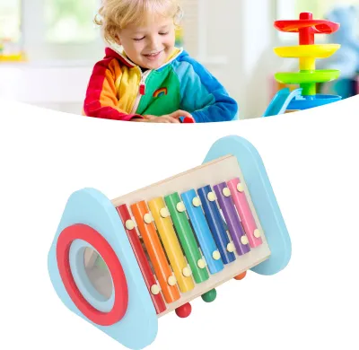 Obrázok produktu pre Drevené bicie nástroje, hračky, puzzle, rané vzdelávanie, rozvoj hudobného cítenia pre batoľatá