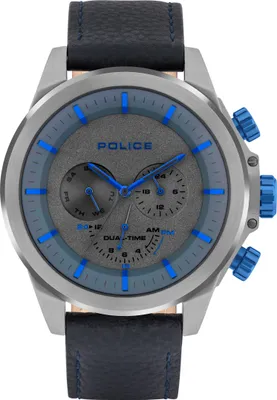 Produktbild von Police PL15970JSU.61 Herrenuhr Belmont Multifunktion Quarz Leder-Armband
