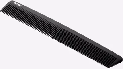 Produktbild von Kohlefaser Kamm 180 mm, antistatisch, für Haar und Bart, mit abgerundeten Zahnspitzen
