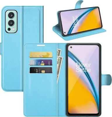 Produktbild von OnePlus Nord 2 Hülle - Coverup Klapphülle - Hellblau