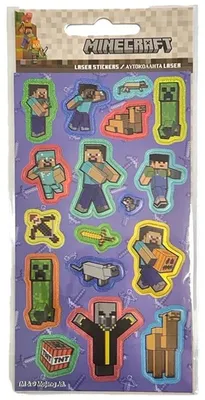 Produktbild von Minecraft Sword Hologramm-Aufkleberset