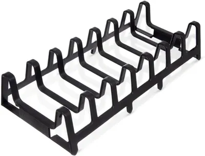 Produktbild von Schwarzer Ständer für Deckel und Teller, 30 x 14 x 6 cm