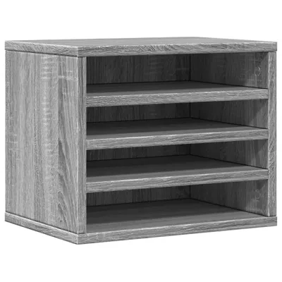 Immagine prodotto di vidaXL Organizzatore da scrivania Grigio Sonoma 36x26x29,5 cm Materiale a base di legno