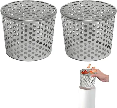 Productafbeelding van Dakgoten bladbescherming roestvrij staal, 2 stuks, 75-90 mm