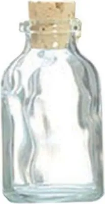 Produktbild von 30 Mini-Glasflaschen 6 cm mit Korkverschluss