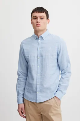 Produktbild von Casual Friday CFAnton Herren Hemd Freizeithemd Herrenhemd Kentkragen Leinenmix Regular fit