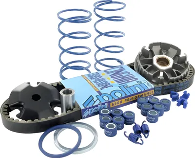 Produktbild von Polini Variator HI-SPEED KIT kompatibel mit Minarelli lang (Variator, Keilriemen, 2 Gegendruckfedern, 2 Satz Gewichte, 1 Satz Kupplung)