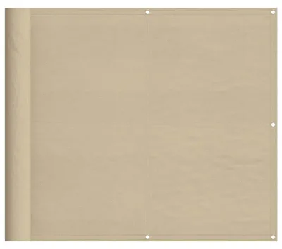 Image de vidaXL Pare-vue pour balcon Beige 90x800 cm 100 % Polyester-Oxford