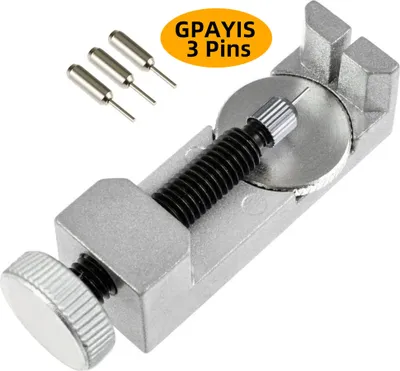 Produktbild von Armbandkürzer Uhr Stiftausdrücker Set Stiftaustreiber Glieder Entferner Werkzeug Silber B9
