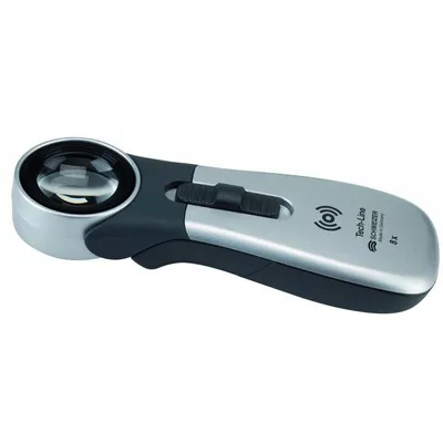 Zdjęcie produktu dla Lupa ręczna podświetlana Tech-Line CLASSIC 10x LED soczewka d.22,8mm SCHWEIZER