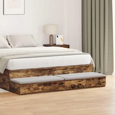 Obrázok produktu pre Zásuvky pod posteľ so zásuvkou Dymová dub 160 x 36,5 x 16,5 cm