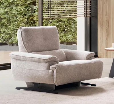 Produktbild von Beige Sessel Textil Wohnzimmer Einsitzer Wartezimmer Möbel Lounge Club