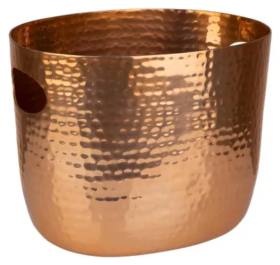 Produktbild von APS 36108 Wein-/Sektkühler LARGE, Aluminium, zwei seitliche Eingriffe, für 1-2 Flaschen, 25,5 x 19 x 20 cm, Kupfer-Look