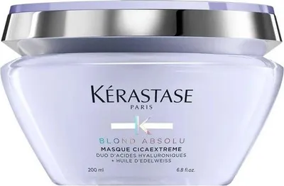 A product shot of a Kérastase hair mask.