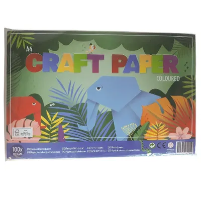 Produktbild von Bastelpapier farbig 100 Blatt A4