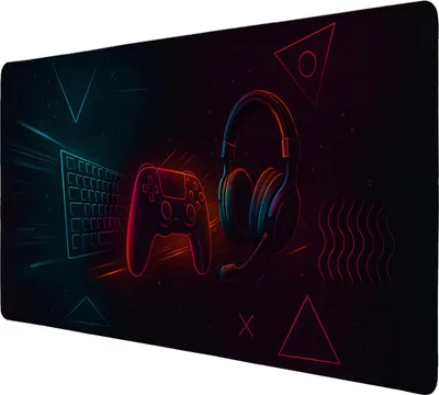 Produktbild von Cyberpunk Gaming Setup Schreibtischunterlage 89x40cm XXL Mauspad für Gamer