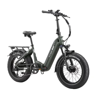 Produktbild von TTGO F6 Boost E-Bike Klapprad 20x4 Zoll, 70Nm Hinterradmotor, 140km, Drehmomentsensor, 7Gang SHIMANO, Kettenschaltung, 864 Wh,Elektrofahrrad Grün