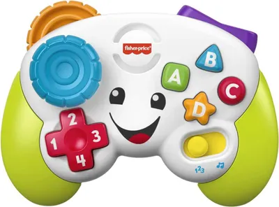 Produktbild von Fisher-Price Lernspaß Spiel-Controller für Babys und Kleinkinder in Grün, Videospiel-Attrappe mit Musik und Leuchtfunktion für Babys ab 6 Monaten, Version: UK-Englisch , FWG12