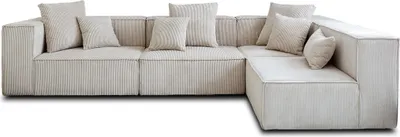 Produktbild von Best Mobilier Colombine, Beige, 5 Sitz(e), Colombine, Samt, Holz, Kunststoff