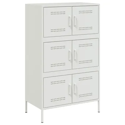 Produktbild von Highboard Weiß 68x39x113 cm Stahl