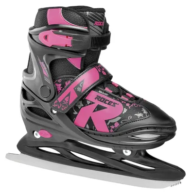 Immagine prodotto di Pattini a rotelle Roces Kinder Jokey Ice 2.0 per bambine, regolabili, colore nero-fucsia, taglia EU 34-37
