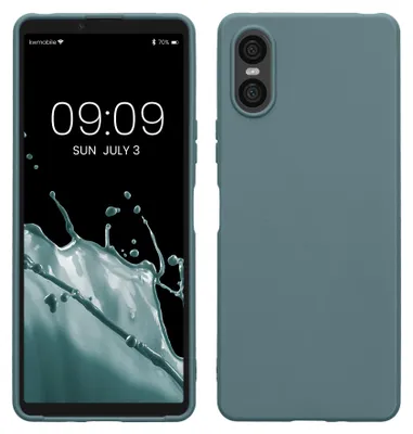 Produktbild von kwmobile Handyhülle für Sony Xperia 10 VI Hülle - TPU Case - Kabelloses Laden - Schutzhülle Cover in Arctic Night