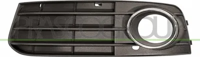Produktbild von PRASCO Lüftungsgitter Grill Stoßfänger für AUDI A4 Avant (8K5, B8) mit Loch/Löchern für Nebellampen Schwarz