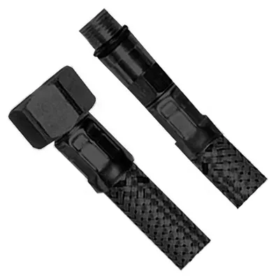 Produktbild von Aqualine Flexibler Schlauch, Edelstahl M10x3/8", 60cm, Schwarz matt