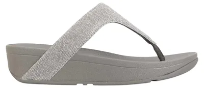 Immagine prodotto di FitFlop - Sandali da donna "Lottie Glitzy", con listino tra le dita, modello GT60296 (taglia 42 EU), colore blu-grigio metallizzato