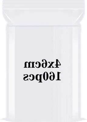 Immagine prodotto di Set di sacchetti di plastica da 160 pezzi - 4 x 6 cm - chiusura a pressione trasparente - sacchetti di plastica per surgelati
