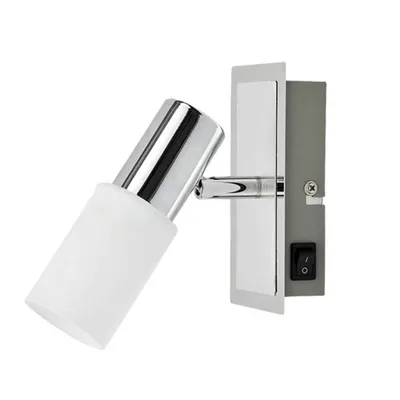 Produktbild von Rabalux 6096 Deckenstrahler 1 Spot Logan, E14, silber-weiß, Modern, 14cm