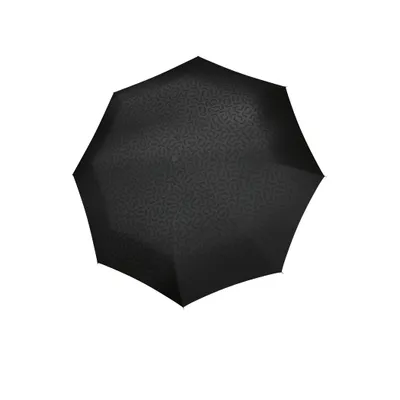 Produktbild von reisenthel umbrella pocket duomatic, Regenschirm, Knirps, Regen Schirm, Taschenschirm, Polyestergewebe, Signature Black Hotprint, RR7058