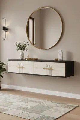 Obrázok produktu pre Skye Decor, Kvalitná komoda (kód pre rodičov) – antracitová a travertínová, 120 cm