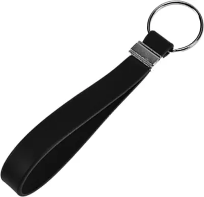 Produktbild von Silikon Schlüssel Band Key Tag Schlüssel Anhänger Schwarz