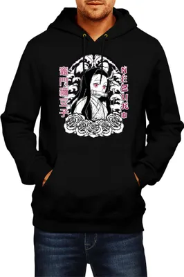 Immagine prodotto di Felpa con cappuccio da uomo Japan Manga Anime Comics Animation Demon Anime Slayer Nezuko 18, Man 2XL , Noir