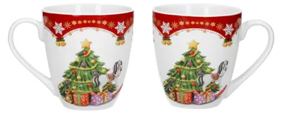 Produktbild von 2er Set Kaffeebecher Weihnachtszauber 53cl Weihnachten Tasse Kaffeetasse Becher