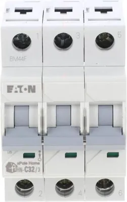 Produktbild von Leitungsschutzschalter 3P C 32A 6kA AC xPole Home HN-C32/3 194894