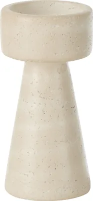 Produktbild von J-Line Kerzenhalter Olina Zement Creme Medium