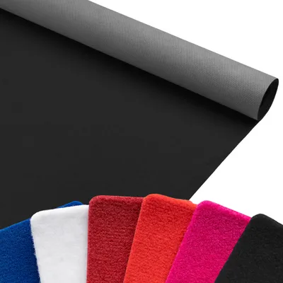 Produktbild von Primaflor Eventteppich SALSA - Anthrazit - 1,00m x 1,00m - Meterware - Viele Farben - Schwer Entflammbarer Messeteppich, Rutschfester Hochzeichtsläufer, Läufer für Hochzeiten