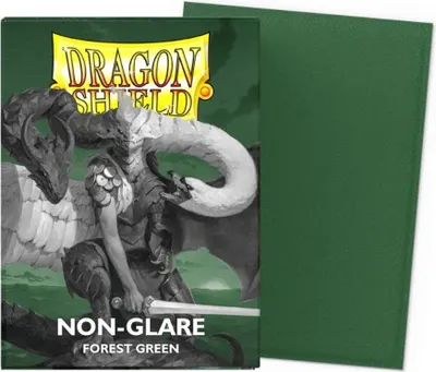 Immagine prodotto di Dragon Shield, formato standard, colore verde foresta opaco (100 protezioni)