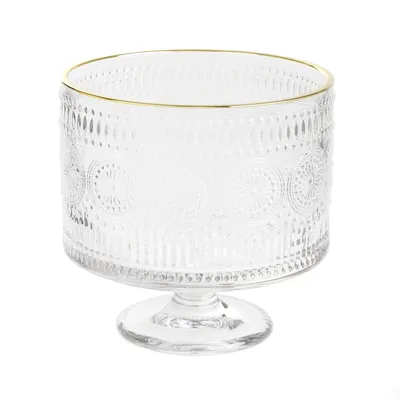 Produktbild von HOMLA BARREL gemusterte Glasplatte 20x20 cm