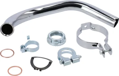 Immagine prodotto di Set: collettore completo di morsetto di montaggio per scarico - Simson KR51/2 Schwalbe