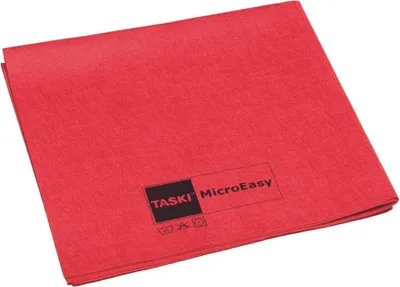 Produktbild von TASKI 7514574 MicroEasy Mikrofasertuch - rot, 5 Stück